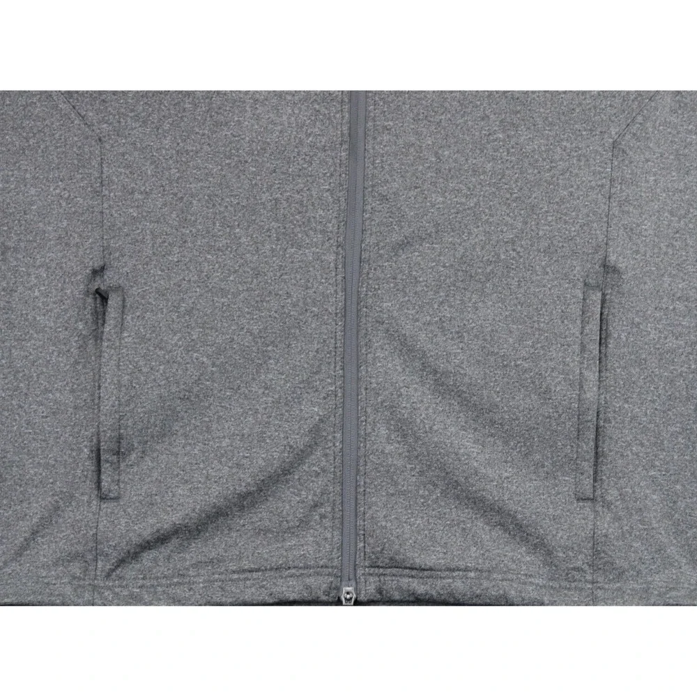 LEVELWEAR Men's Heather Gray Full Zip Vest Performance Logo Size L‎